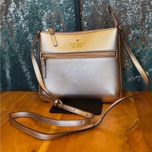 Kate Spade “Clean Girl” Rose Gold Cedar Street Saffiano Leather Crossbody